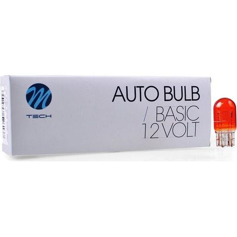 AMPOULES HALOGENES WY21/5W T20 (7443) W3X16Q 12V 21/5W ORANGE ( BOITE DE 10) MTECH