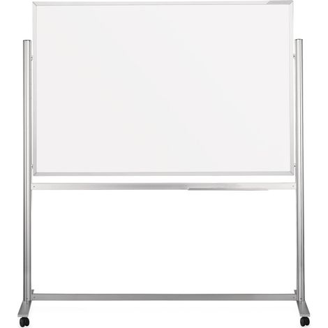 Magnetoplan ferroscript-Schreibtafel mobil, doppelseitig, 1800 x 1200 mm