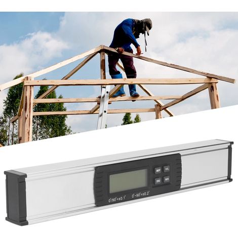 Neue elektronische Wasserwaage aus Aluminiumlegierung, digitale Anzeige, Neigungsmesser, Winkelmesser, Neigungsmesser, Messschieber (1/5)