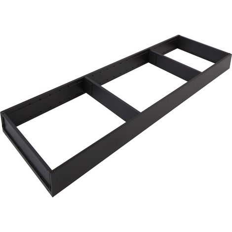 BLUM AMBIA-LINE Schubkastenrahmen breit 200mm, NL600mm, Stahl carbonschwarz matt
