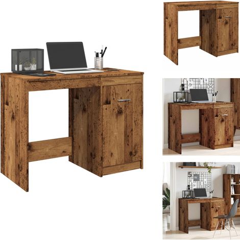 Schreibtisch Altholz-Optik 100x50x76 cm Holzwerkstoff - Schreibtisch - Schreibtische - Bürotisch - Arbeitstisch (1/5)