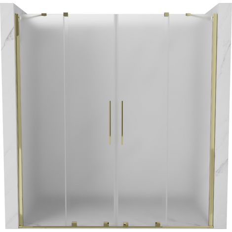 Mexen Velar Duo porte de douche coulissante 170 cm, givré, doré - 871-170-000-32-50 (1/5)