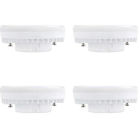 Ampoule GX53 LED 9W Blanc Neutre 4000K, 900LM, 120°, Équivalent Lampe CFL GX53 15W-18W, non-dimmable, Spot LED Encastrable GX53 Neutre pour Plafonnier de Meuble Cuisine, lot de 4 [Classe énergétique A (1/5)