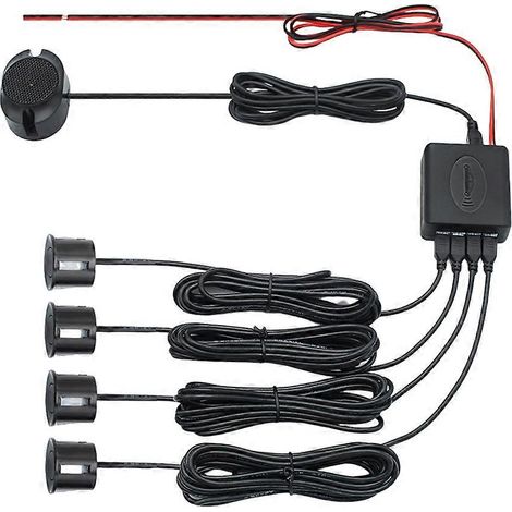 Sensor de aparcamiento con zumbador de volumen ajustable y radar de marcha atrás. Accesorios universales para coche. (1/5)