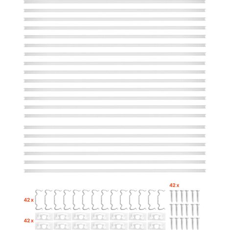 Profilé LED aluminium en U 1m x20, avec cache laiteux, embouts et clips de fixation, pour bande LED, installation facile sous meuble. (1/5)