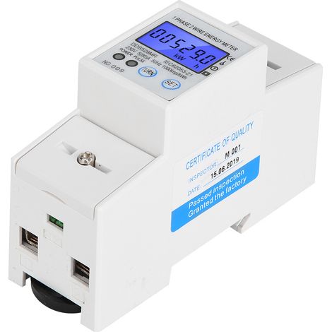 DDS529MR Einphasen-Stromzähler mit LCD-Digitalanzeige, 230 V, 2-polig, DIN-Schienenmontage und RS485-Schnittstelle (1/5)