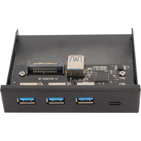Hub USB
3.0 en façade, 4 ports 3,5 pouces, débit stable de 6 Gbit/s, compatible avec les lecteurs optiques, pour carte mère de bureau. (1/5)