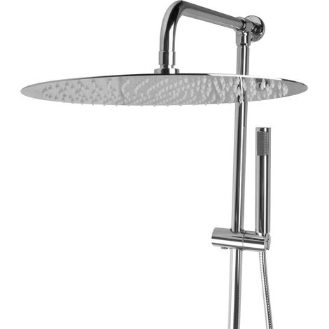 Ensemble mural PaulGurkes avec douche pluie en acier inoxydable de 40 cm