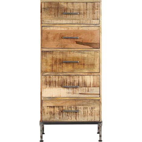 Maison Exclusive - Cassettiera 45x35x106 cm in Legno Massello di Mango