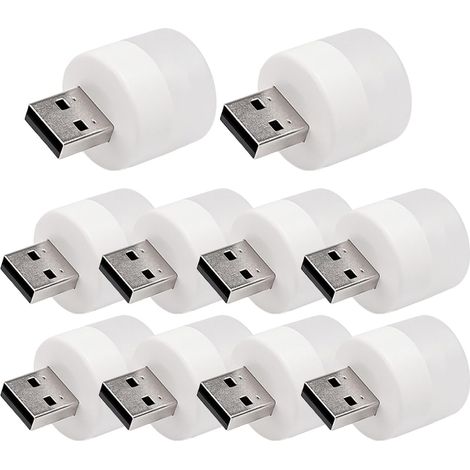 Lampe USB Portable Ronde Économie d'énergie Branchez et Utilisez (1/5)