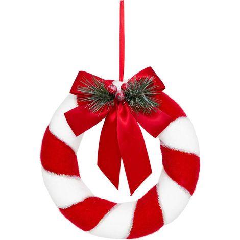 Ghirlanda in polistirolo d.23cm rossa e bianca - Feeric lights & christmas (1/2)