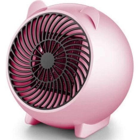 ZOLGINAH Mini 250W Espace Chauffage d'appoint Chaud d'hiver Ventilateur Personnel Chauffage électrique for Home Office en céramique Petit Chauffe (Color : Pink) (1/5)