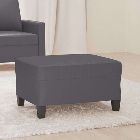 vidaXL Repose-pied Gris 70x55x41 cm Similicuir (1/5)