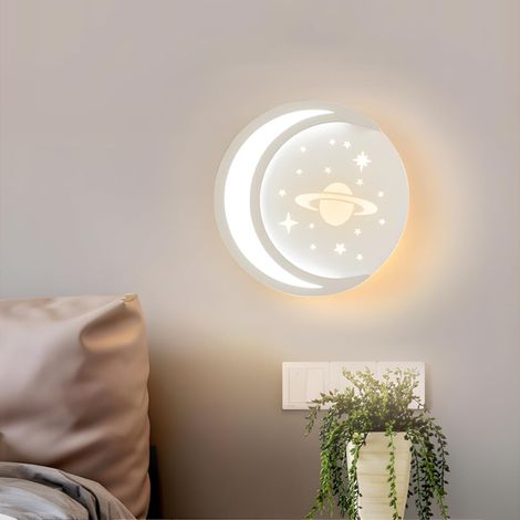 LED-Wandleuchte für den Innenbereich, moderne runde Wandleuchte, Wandleuchte für Wohnzimmer, Schlafzimmer, Treppenhaus und Flur, weiß.
