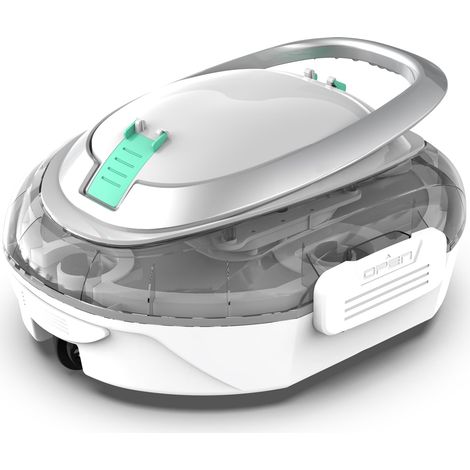S2 Robot Piscine à Double Filtration, Nettoyeur de Piscine, Aspirateur Piscine sans Fil, Autonomie 90 Min, Puissant 1928GPH, Stationnement Automatique pour Piscines Jusqu'à 80 m², Blanc (1/5)