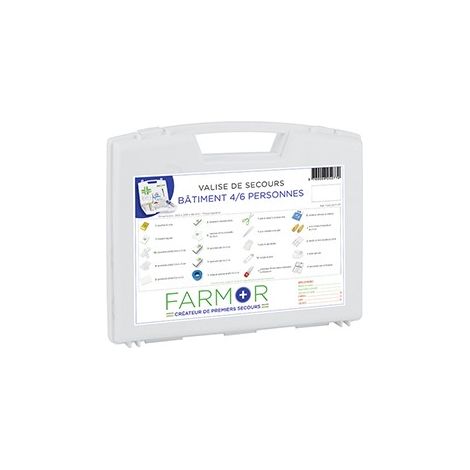 Caja de primeros auxilios FARMOR Building - 4/6 personas - FAR2077PP