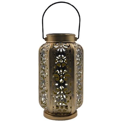 1 pièces LED Lampes solaires Lanterne Creuse métallique Suspendue lumière extérieure Jardin pelouse Lampes Yard Art-Chrom (1/5)