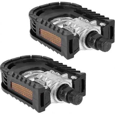 1 paire de pédales de vélo pliantes, pédales plates en alliage d'aluminium antidérapantes et stables, accessoires de cyclisme d'extérieur (1/5)