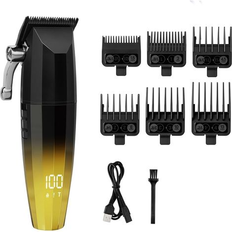 Tondeuse à Cheveux Électrique avec Affichage Numérique, Tondeuse Professionnelle Haute Puissance (1/5)
