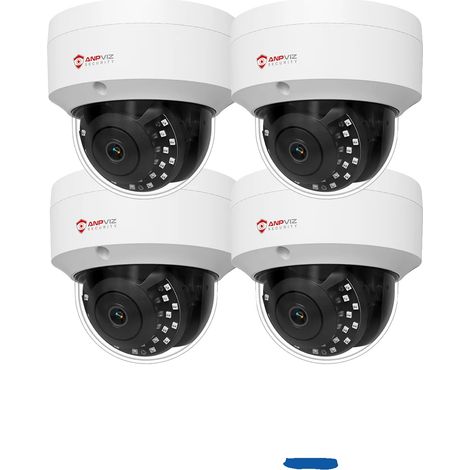 Cámara domo IP, resolución de 4 MP, diseño resistente a la intemperie, 4 unidades de 5 MP, color blanco, 2,8 mm-b (1/2)