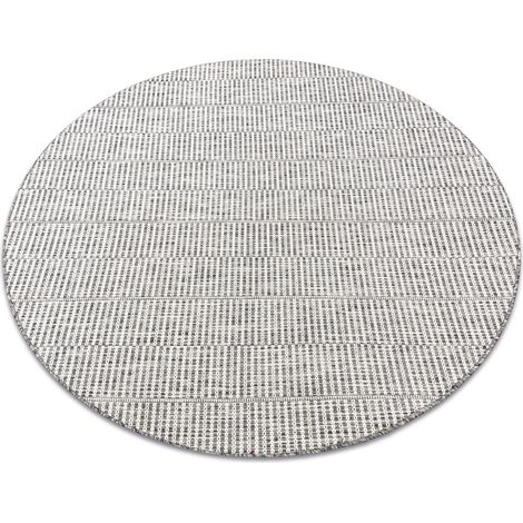 Teppich SISAL LOFT 21198 BOHO Kreis elfenbein/silber/taupe beige rund 160 cm