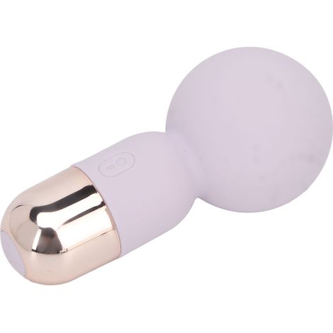 Mini masseur vibrant électrique portatif sans fil à 9 niveaux pour soulager la douleur, baguette de massage en silicone (1/5)