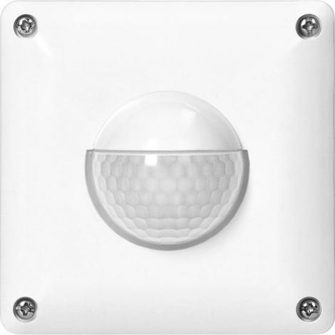 Sensore di movimento, 2 e 3 fili, 190 gradi IP65, 500W, portata massima 20m, per scatola, bianco