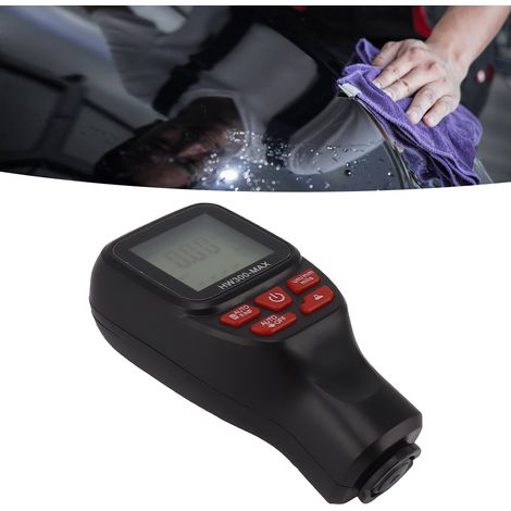 Épaisseur de Couche de Peinture Mètre avec Fonction Anti-Dérapante pour Métaux - Précis et Fiable - Livré Sans Batteries - Noir - KZQ (1/5)