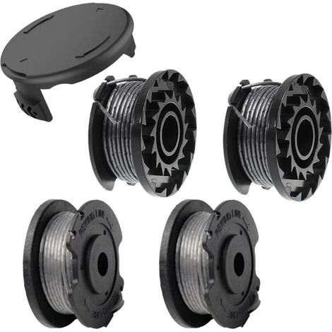 Carrete de hilo para desbrozadora de 4 piezas, hilo universal, apto para cabezales de cortacésped Bosch Art 23 SL/Art 26 SL, hilo de corte (1/5)