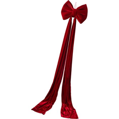 Decorazione natalizia a forma di papillon, fiocchi grandi - Borgogna 280 cm