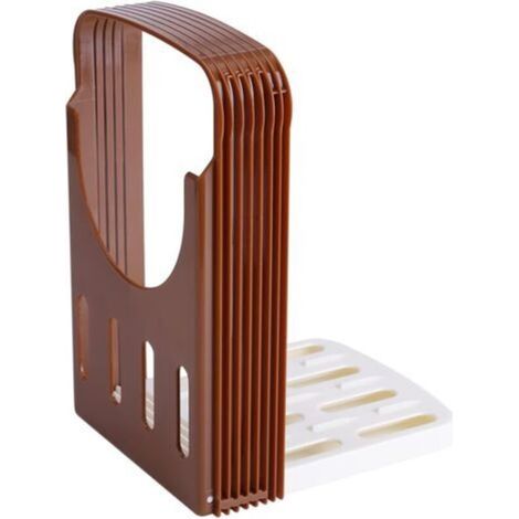 Crediri Bamboo Bread Slicer – Manual Bread Slicer for Homemade Bread, Toast, Cakes – Foldable Bread Slicer with Cutting Guide, Board and Knife (1/5)