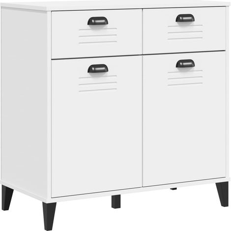 Credenza buffet cassettiera mobile contenitore organizer cucina soggiorno soggiorno 80 x 40 x 80 cm derivati del legno bianco 020036620