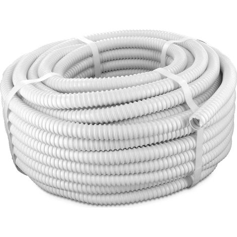 1 Rouleau Tuyau de condensat 30m Diamètre 16mm Découpable Résistant UV Pour climatisation Split
