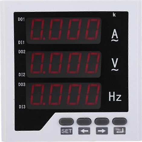 DDM-AVF96 Einphasen-Stromzähler, Spannungs- und Frequenzzähler, 220 V AC