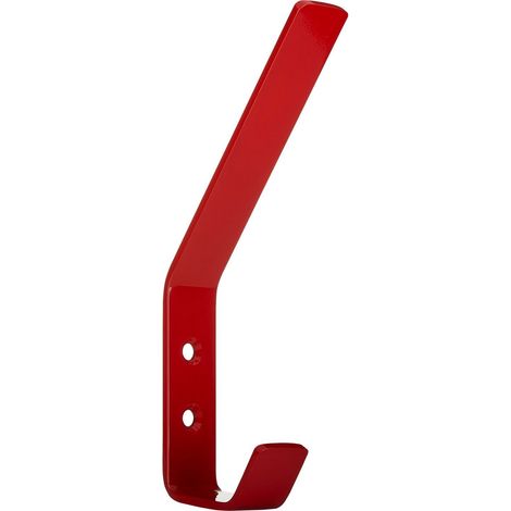 SO-TECH - Patère murale Loxten - L45×P20 mm - Inox - Pour vestiaire, entrée, chambre - Pour manteaux, écharpes, sacs, porte-serviettes - Rouge signal
