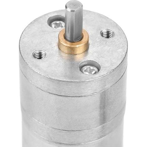 12V DC Geared Motor 25GA-310-128 with Metal Encoder, 70 RPM Speed for Precision Applications (1/5)
