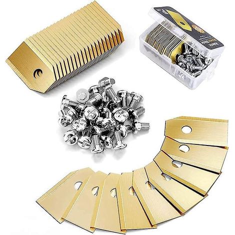 30 Lames De Rechange Universelles, Lames Pour Tondeuses Robotises, Pour Toutes Les Tondeuses Robotises, Lames Pour Tondeuses Automatiques (1/5)