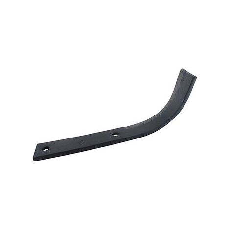 Cuchillo de fresas izquierdo para motocultor adaptable en Howard - L: 273mm, diámetro de agujero ø 11,5mm, distancia entre centros 114mm. Tipo Bineur. Reemplazo