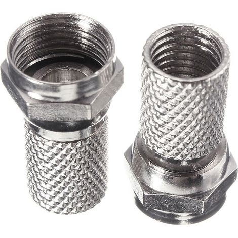 Conector Antena Coaxial F Parabolica Metal Axil 2 Pz