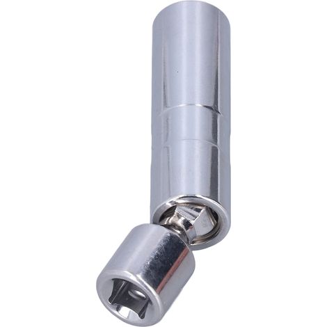 Douille magnétique pivotante 3/8" 12 pans en acier chrome vanadium pour cliquets - 16mm (5/8")