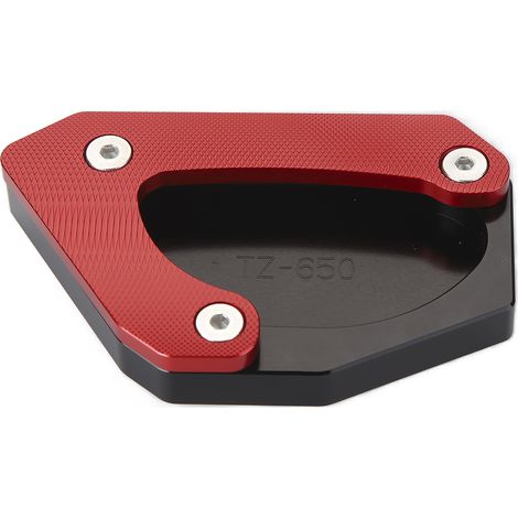 Verlängerter Motorradständer, Stützfuß, Aluminiumlegierungsplatte, Ersatzteil für Suzuki V-Strom 650 XT DL650 (2004–2020), rot (1/5)