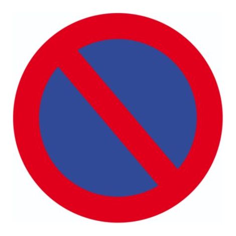 Panneau d&146interdiction, avec pictogramme : Pas de stationnement ( Prix pour 1 )