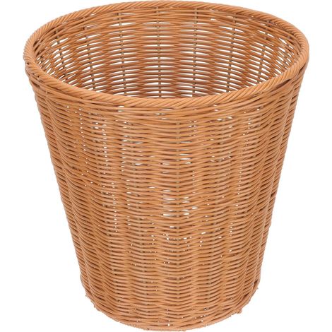 ronde en plastique imitation rotin panier de rangement