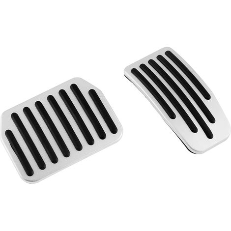 Ensemble de pédales de voiture Modèle 3 Modèle Y - Antidérapantes - Accessoires pour Tesla Model 3 Model Y 2017-2021 (2 pièces/argent) (1/5)