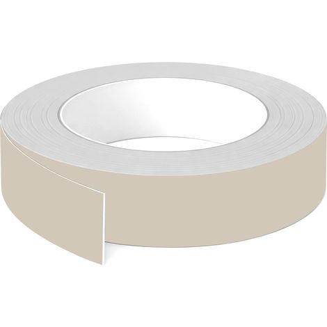 1x Bande de chant ABS sans colle 23 mm x 5 m épaisseur 0,8 mm facile à appliquer bricolage étagère meuble panneau plan de travail bois stratifié, Gris souris mat (1/3)