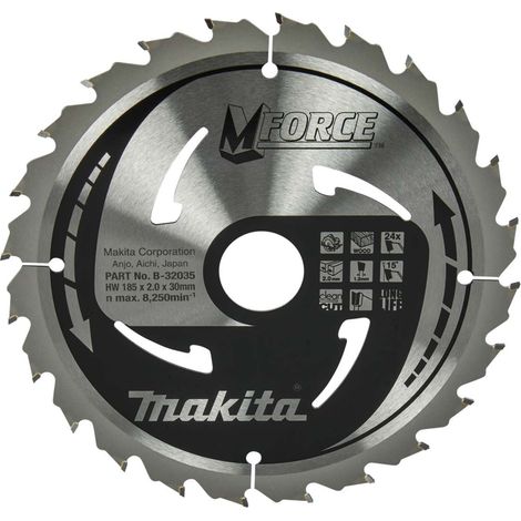Makita - Sägeblatt Holz, 185x30 mm, 24 Zähne B-32035
