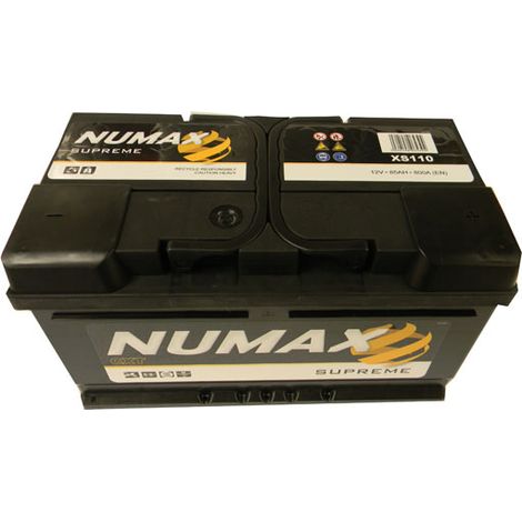 Numax – Batterie de démarrage 12V 85Ah XS110 – 800A CCA – Technologie sans entretien – Compatible Start Stop (1/2)