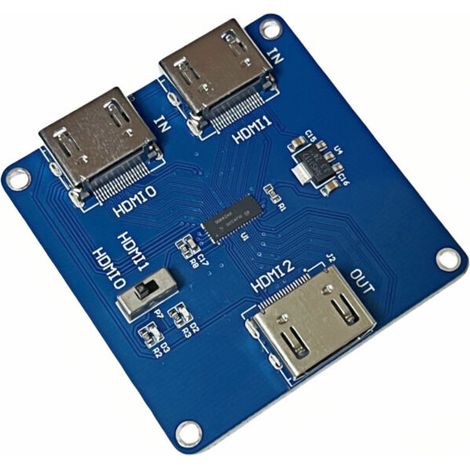 Commutateur HDMI avec 2 entrées et 1 sortie, module d'affichage répartiteur HDMI haute définition à double sélection