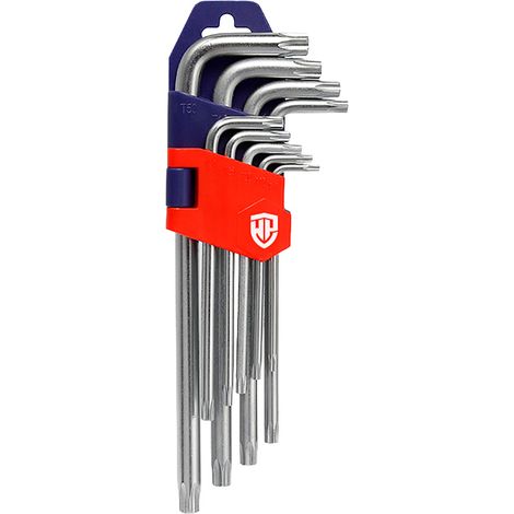 Set aus 9 Torx-Schlüsseln Cr-V