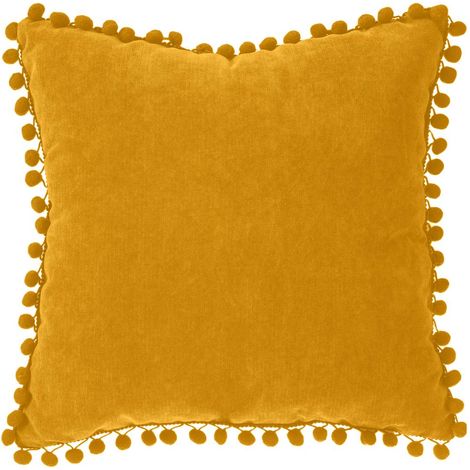 Cuscino con nappe giallo senape 40x40cm - Atmosphera créateur d'intérieur (1/2)